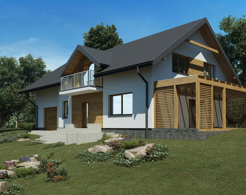 Dom jednorodzinny w Szymbarku Dom jednorodzinny w Szymbarku