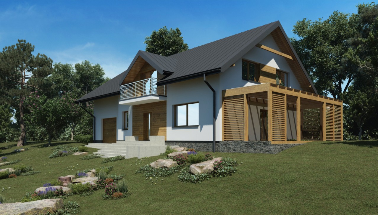 Dom jednorodzinny w Szymbarku