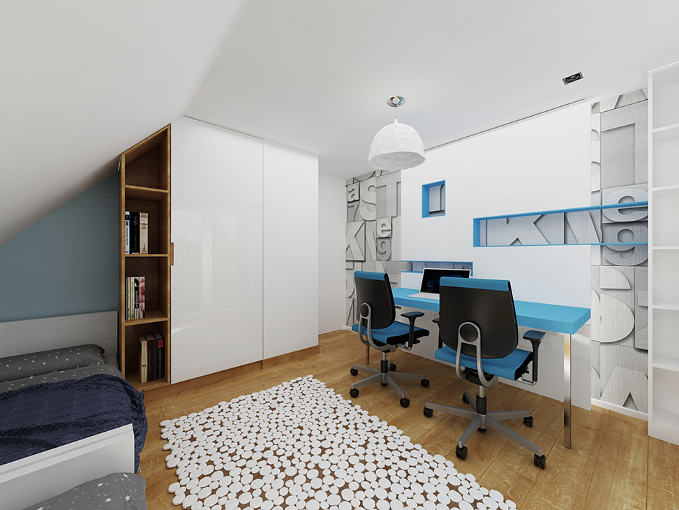 Projekt sypialni dla dziecka w Mszance