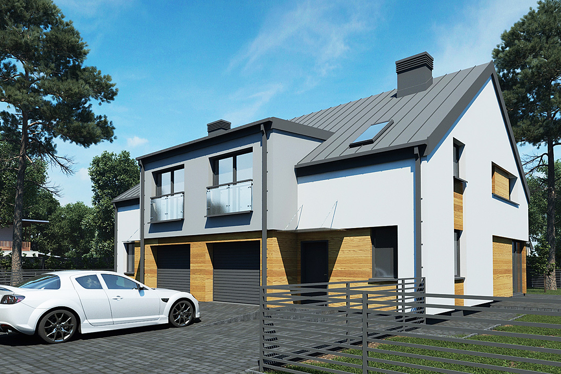 Zabudowa bliźniacza w Raciborowicach